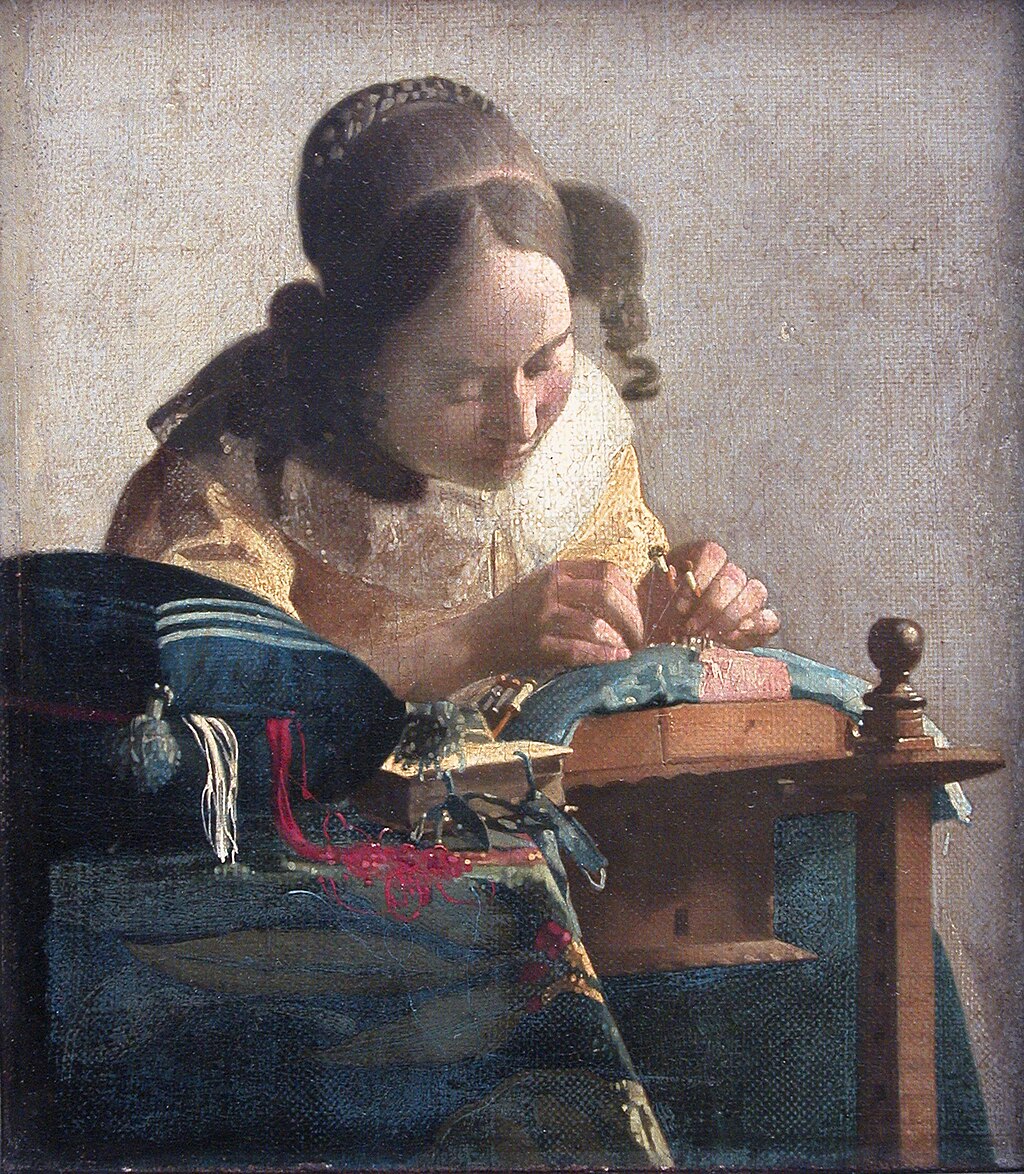 The Lacemaker by Johannes Vermeer, c. 1669–70
